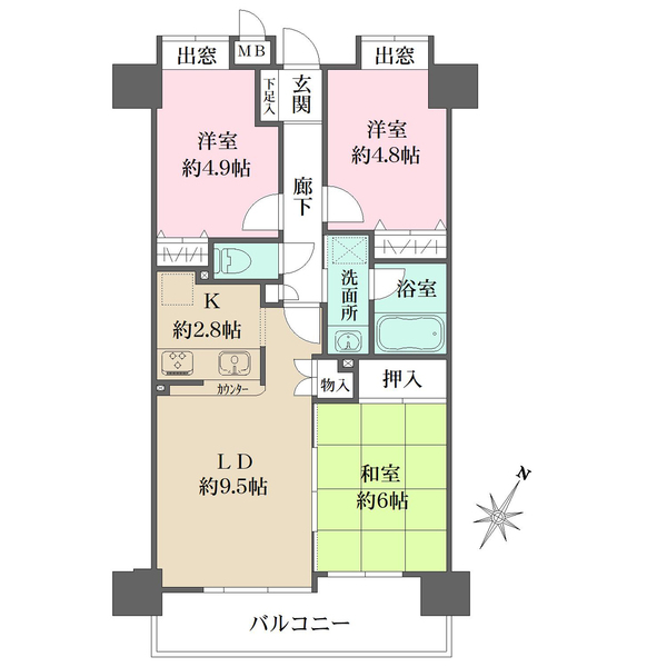 リーベスト横浜ポートサイドの間取図