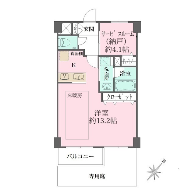 パークサイド六本木の間取図