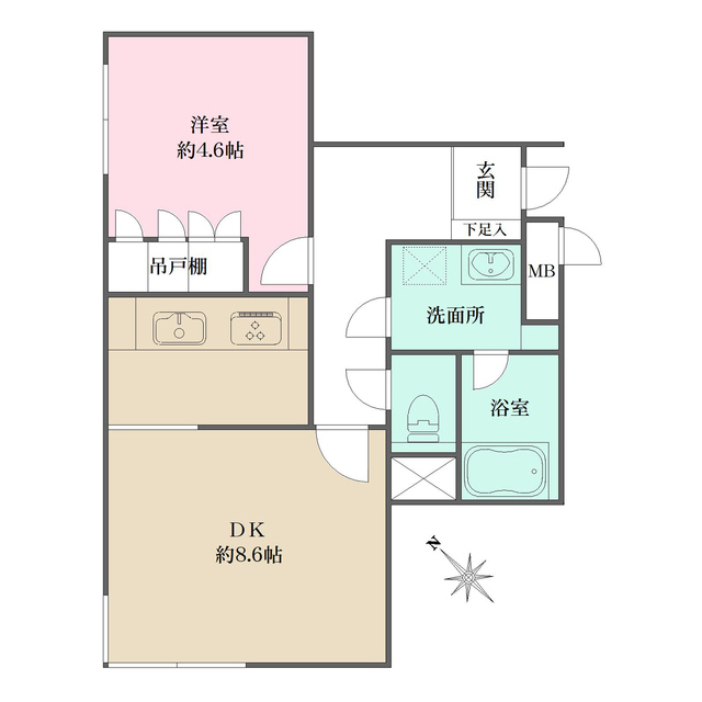 藤和シティコープ桜新町の間取図
