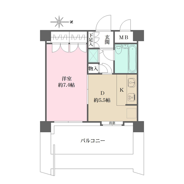 藤和西蒲田コープの間取図