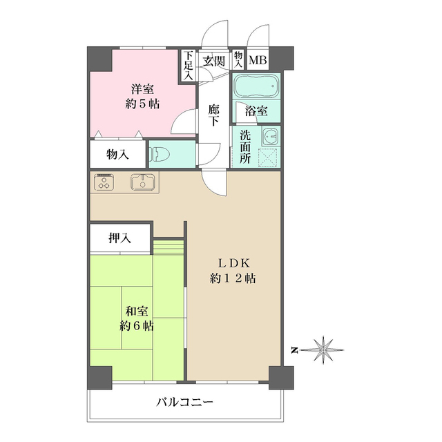 ルミエール多摩川の間取図