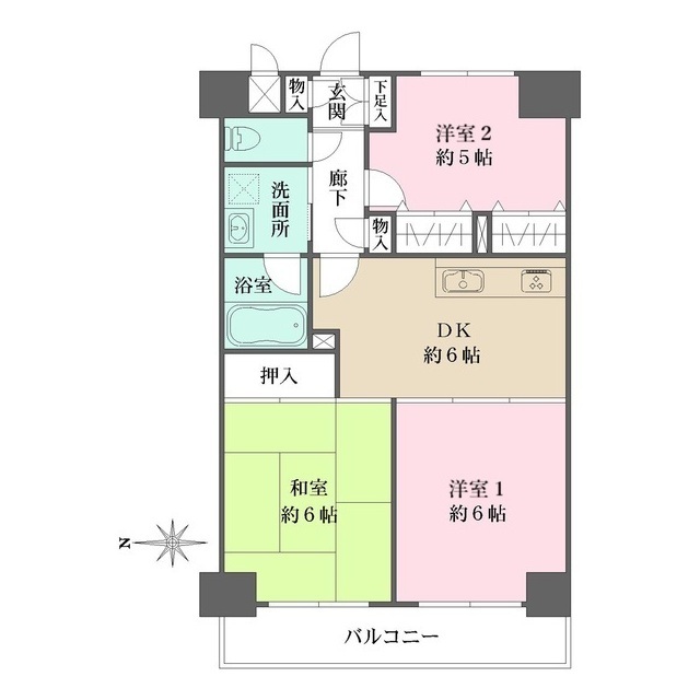 ルミエール多摩川の間取図