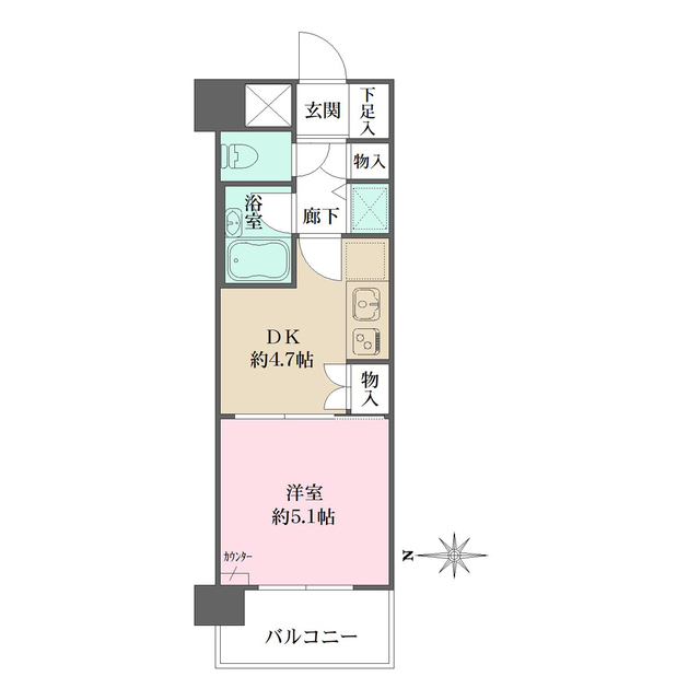 シティスクエア恵比寿の間取図