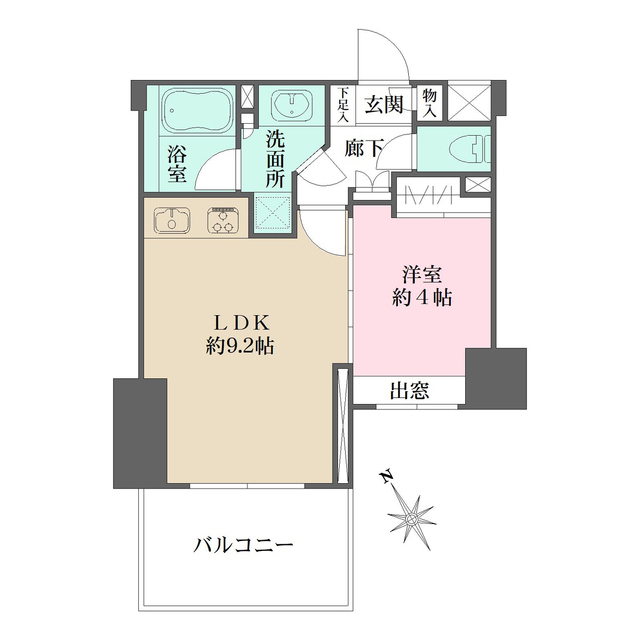 藤和シティホームズ芝浦の間取図