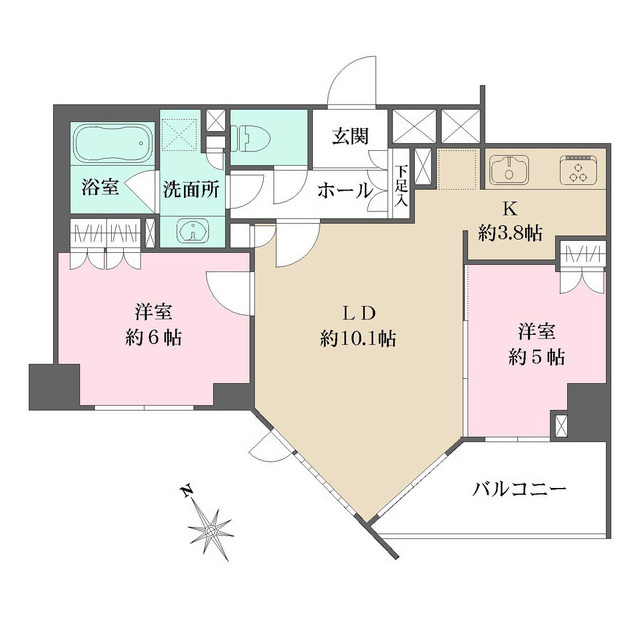 ルジェンテ高輪台の間取図