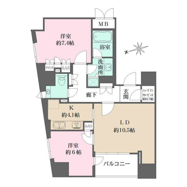 パークハウス芝タワーの間取図