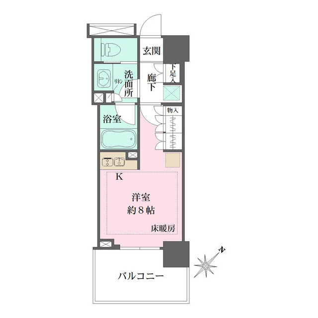 ザ・パークハウスアーバンス東五反田の間取図