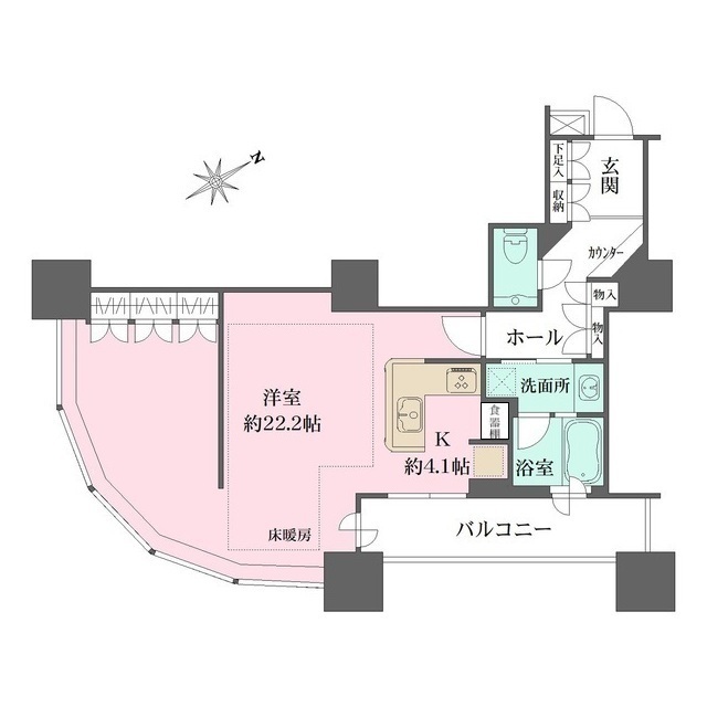 東京ツインパークス　ライトウィングの間取図
