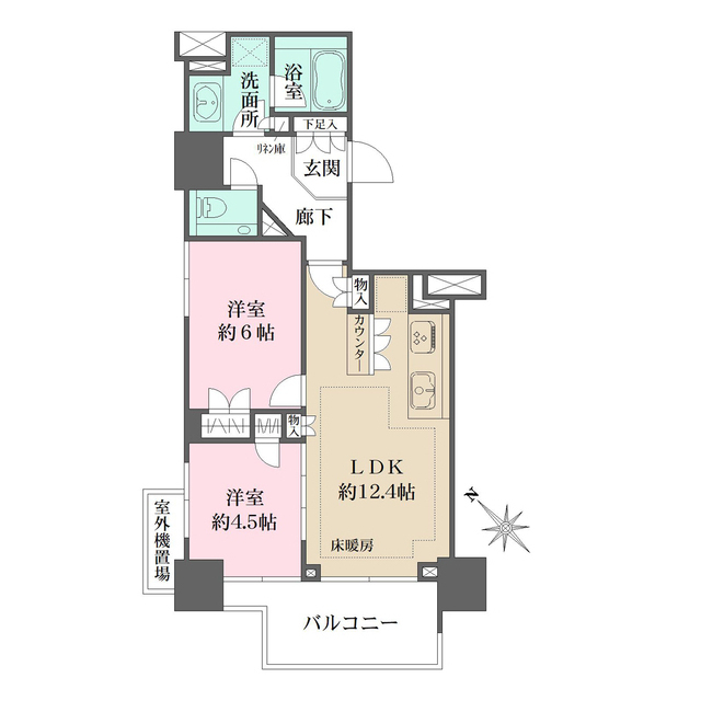 ザ・パークハウス赤坂レジデンスの間取図