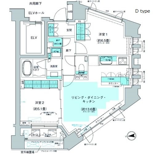 ザ・パークハウス代官山レジデンスの間取図