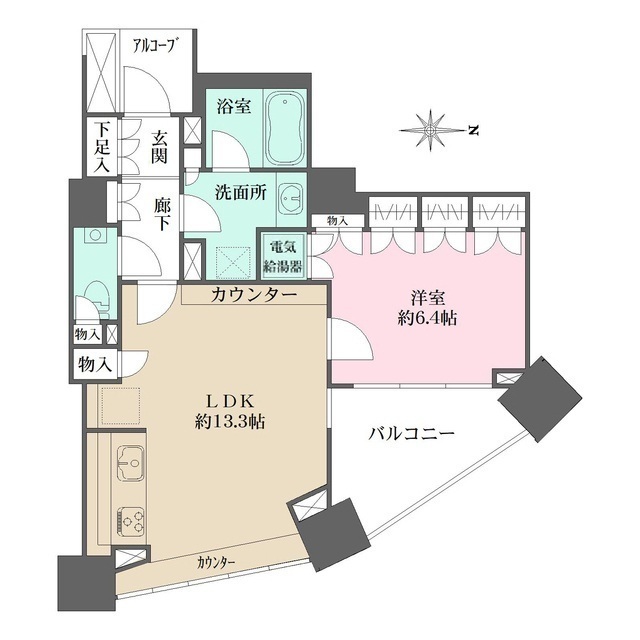 パークハウスオー・タワーの間取図