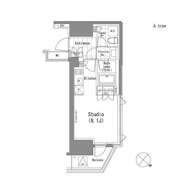 パークハビオ青山の間取図