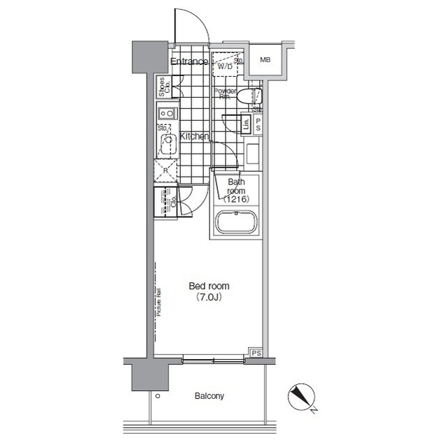 パークハビオ赤坂の間取図