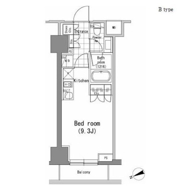 パークハビオ新橋の間取図