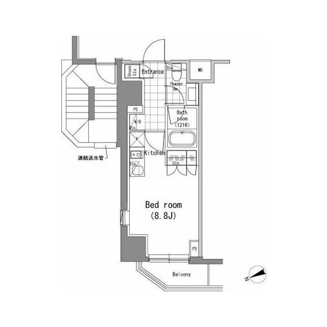 パークハビオ新橋の間取図