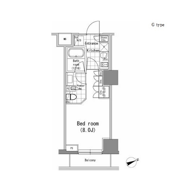 パークハビオ新橋の間取図