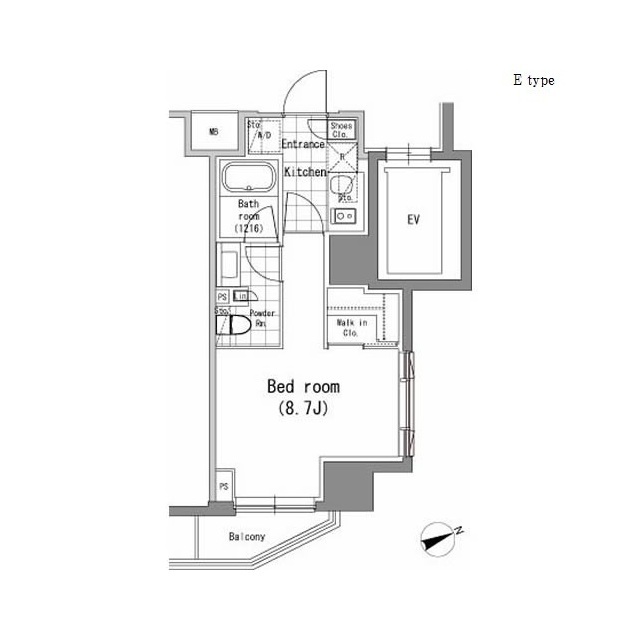 パークハビオ新橋の間取図
