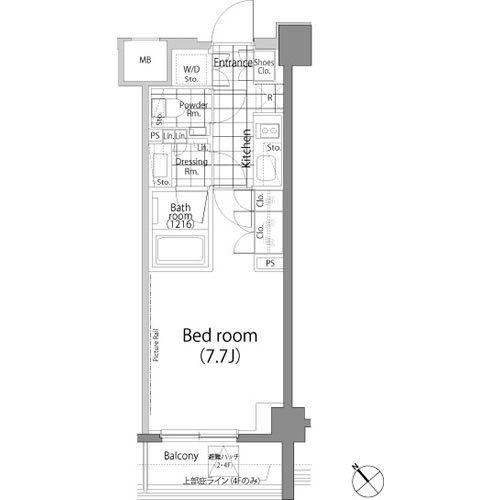 パークハビオ中目黒の間取図