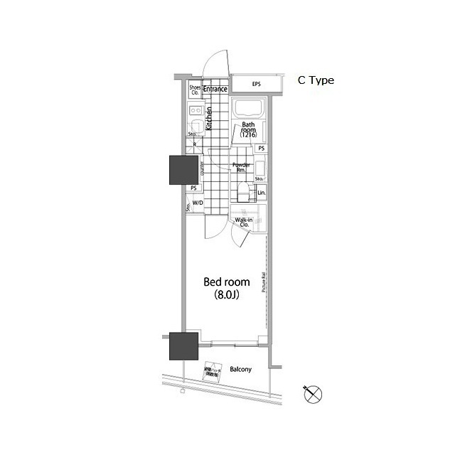 パークハビオ赤坂タワーの間取図