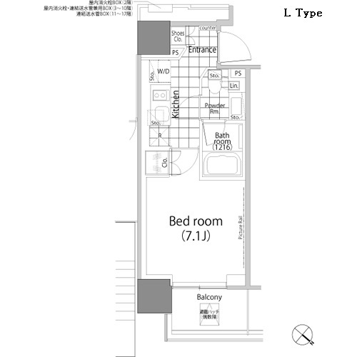 パークハビオ赤坂タワーの間取図