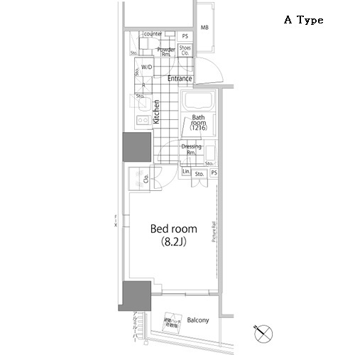 パークハビオ赤坂タワーの間取図