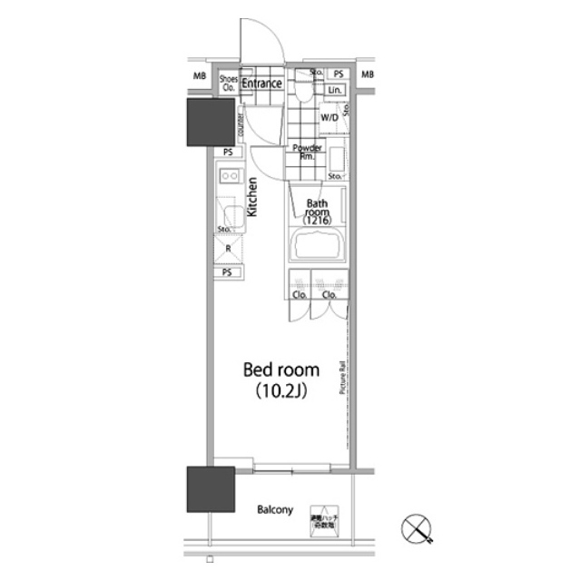 パークハビオ赤坂タワーの間取図