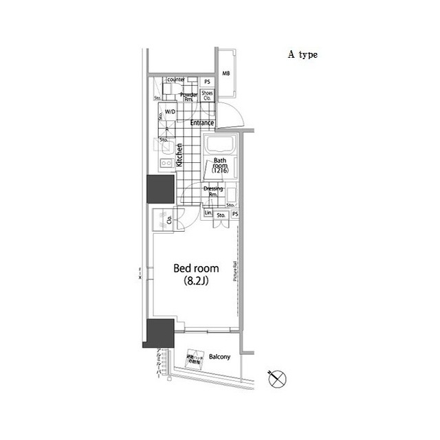 パークハビオ赤坂タワーの間取図