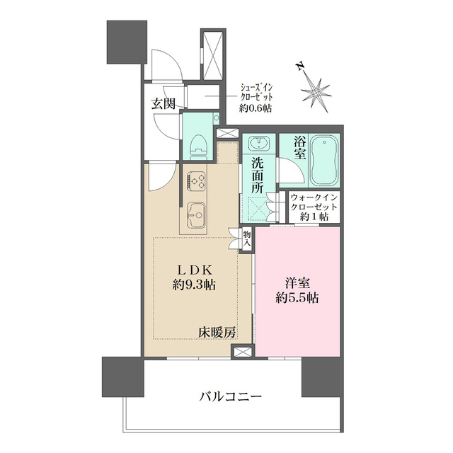 ザ・パークハウス渋谷美竹の間取図