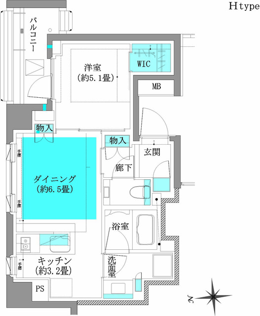 ザ・パークハウス桜新町翠邸の間取図