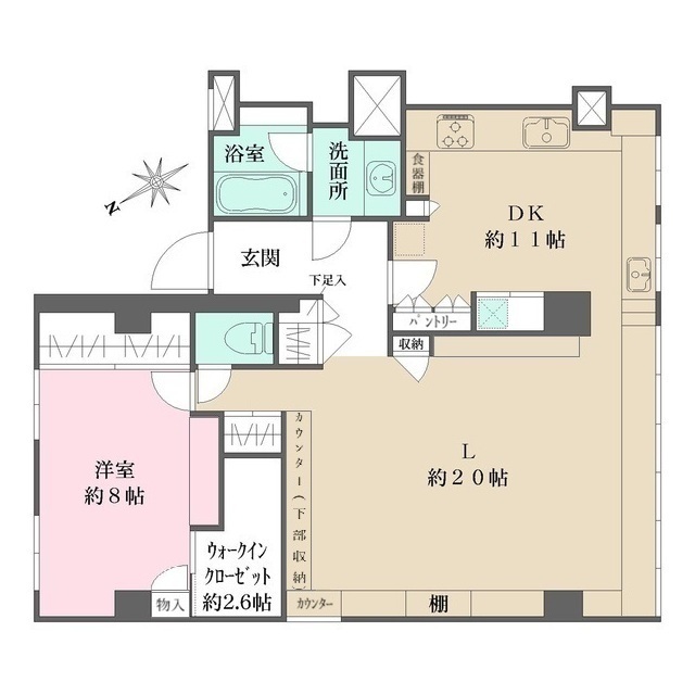 羽沢ハウスの間取図