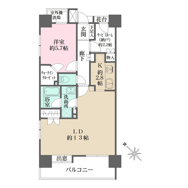 ファミール表参道ベルファースの間取図