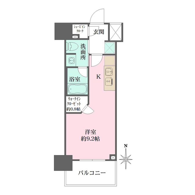 ザ・パークワンズ芝公園の間取図