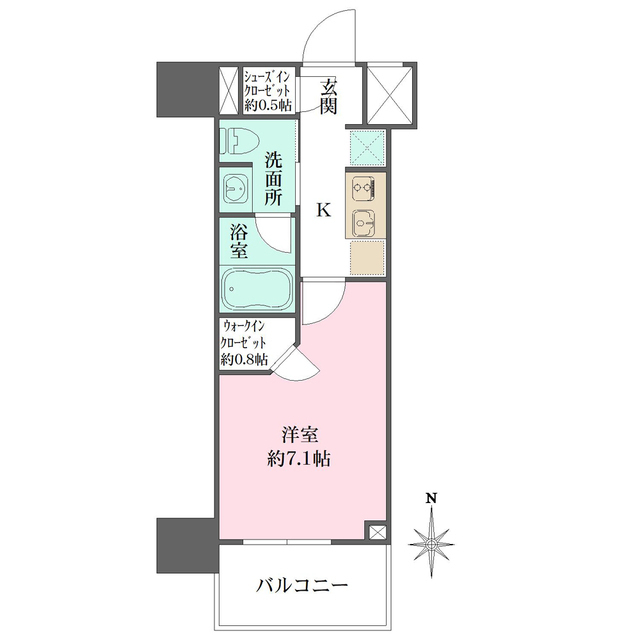 ザ・パークワンズ芝公園の間取図