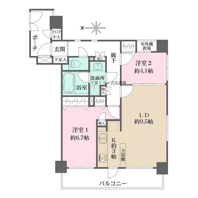 ファミール東麻布ベルファースの間取図