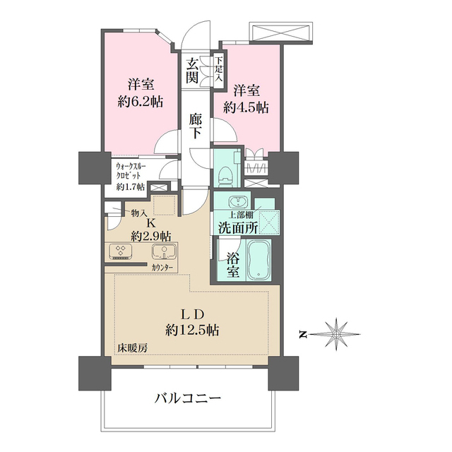 プライムパークス品川シーサイド　ザ・タワーの間取図