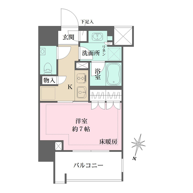 ザ・パークハウスアーバンス白金の間取図