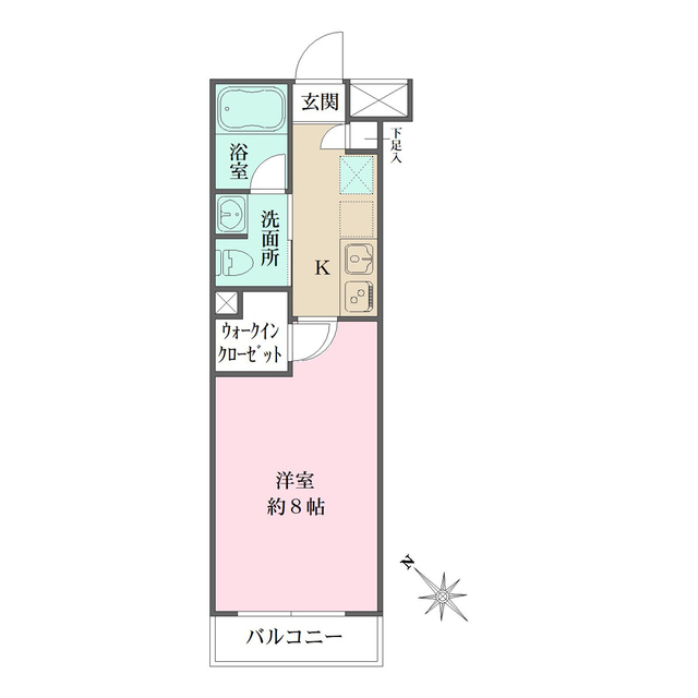 ベルフェリーク西小山の間取図