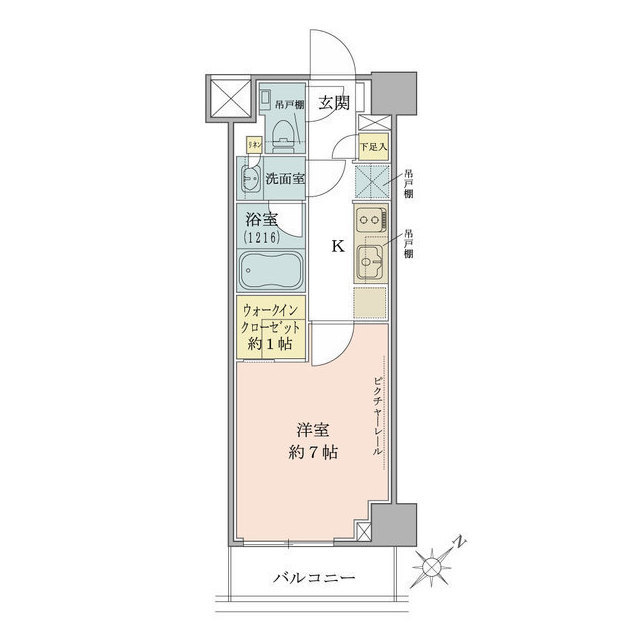 ザ・パークワンズ目黒不動前の間取図
