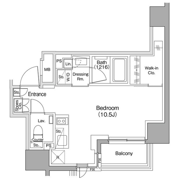 ザ・パークハビオ蒲田の間取図