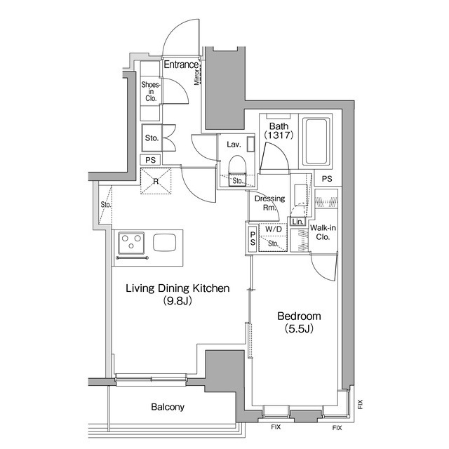 ザ・パークハビオ蒲田の間取図