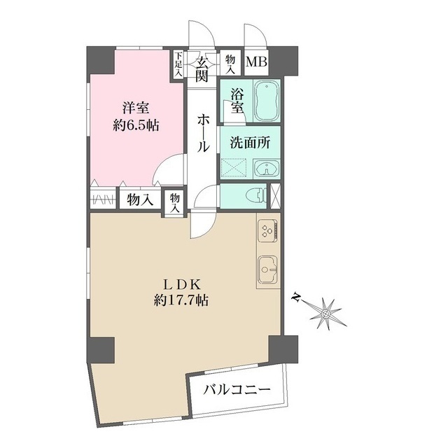 ダイヤハイツ自由が丘の間取図