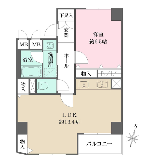 ダイヤハイツ自由が丘の間取図