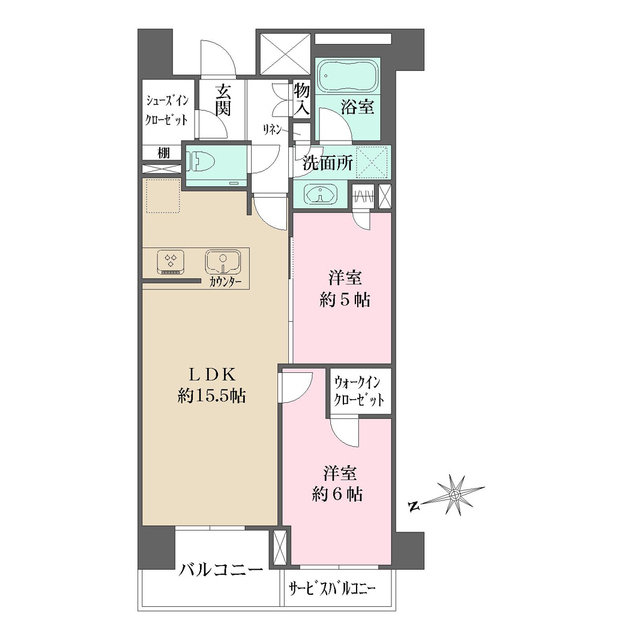パークナード恵比寿の間取図