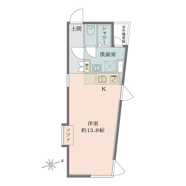 Ｓｏｌａｎａ　Ｔａｋａｎａｗａｄａｉの間取図