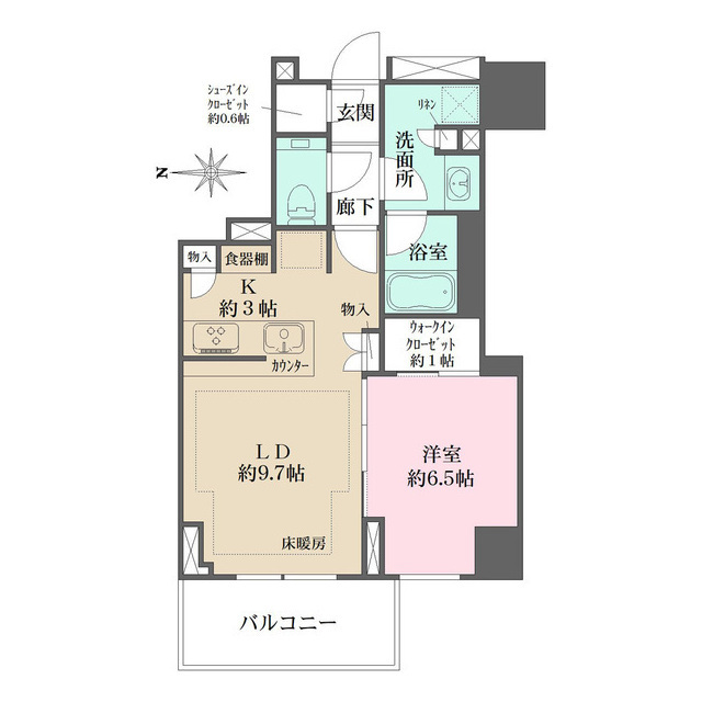ザ・パークハウス三田タワーの間取図