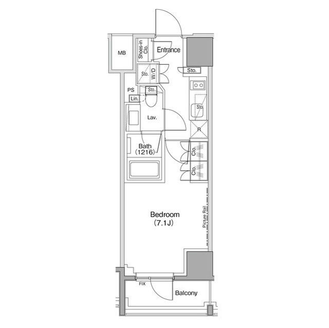 ザ・パークハビオ麻布十番の間取図