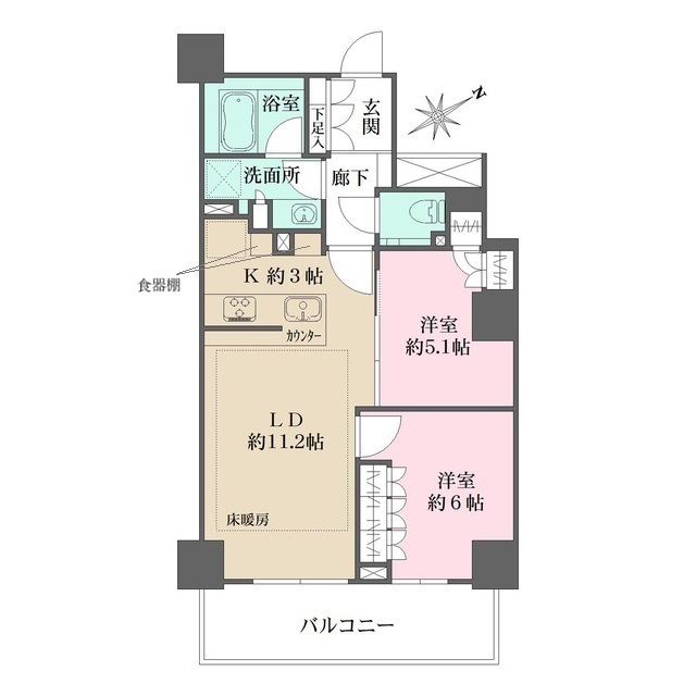 ザ・パークハウス三田ガーデン　タワー棟の間取図