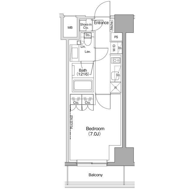 ザ・パークハビオ五反田の間取図