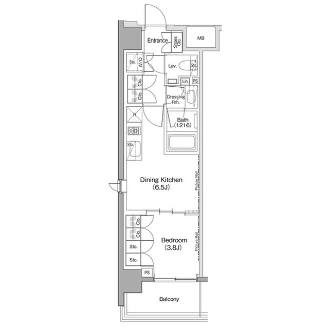 ヴェール・クレール大崎の間取図