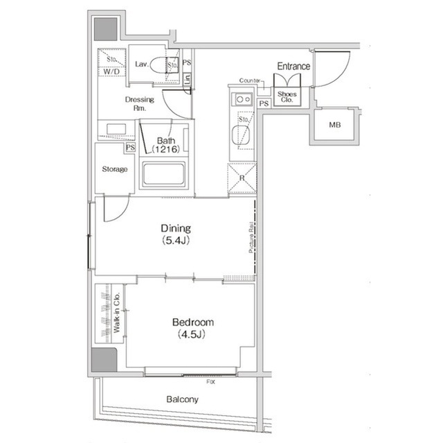 ザ・パークハビオ渋谷クロスの間取図
